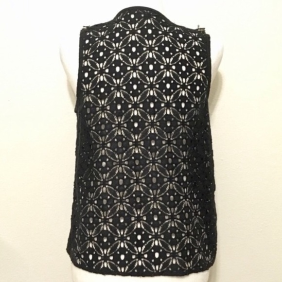 Revolve Endless Rose Black Red Boho Lace Fringe Embroidered Tank Top Festive M - Picture 5 of 7